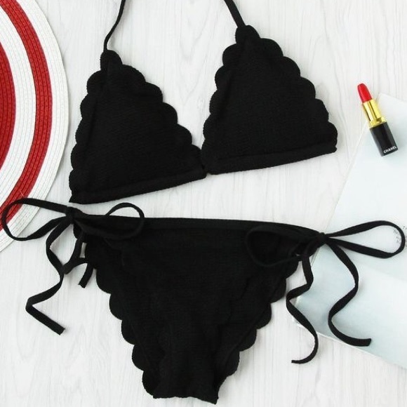 h and m scalloped bikini